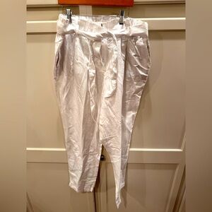 Loft women’s white ankle pants